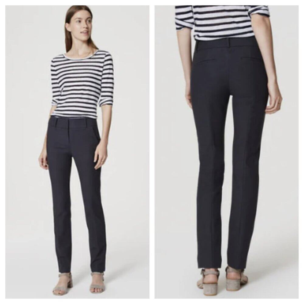 NWT LOFT Women's Skinny Fit Trouser Pant Black Size 6